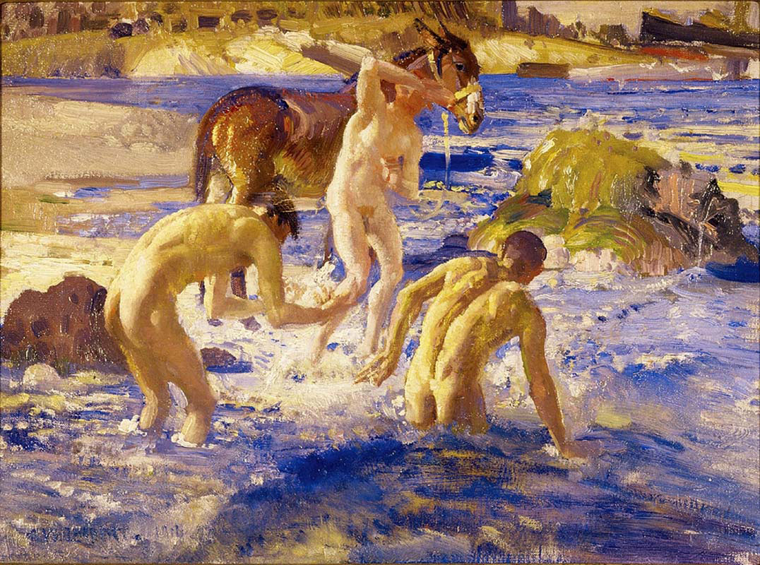 Bathing in the Sea